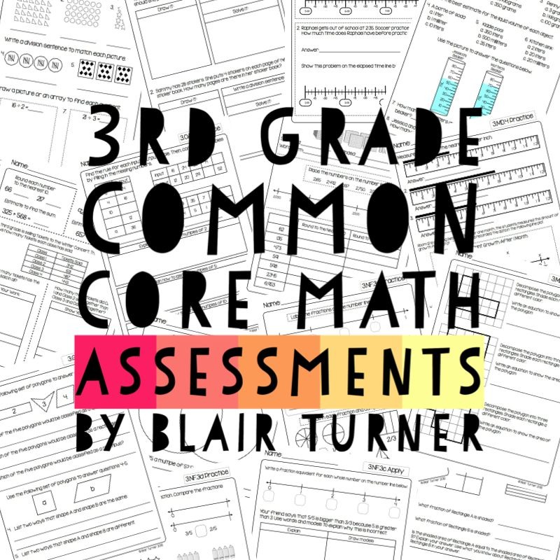 3rd Grade CCSS Math Assessments